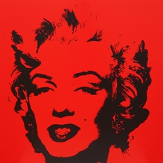 Andy Warhol (after): Golden Marilyn (rød)