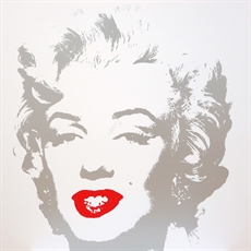 Andy Warhol (after): Golden Marilyn (hvid)